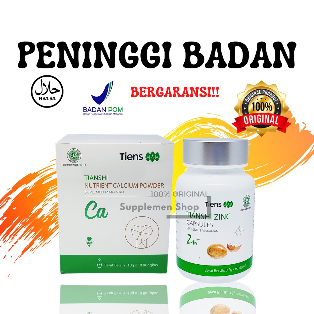 

PAKET SUSU PENINGGI BADAN TIENS ORIGINAL DAN ZINC KAPSUL / HYPERGROW PENINGGI BADAN