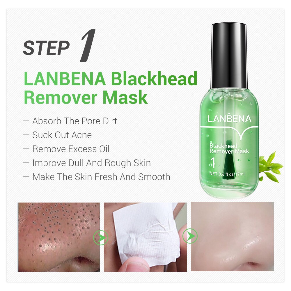 LANBENA Penghilang Komedo Masker Serum Wajah Skincare Perawatan Pengecil Shrink Pore Essence Moistur