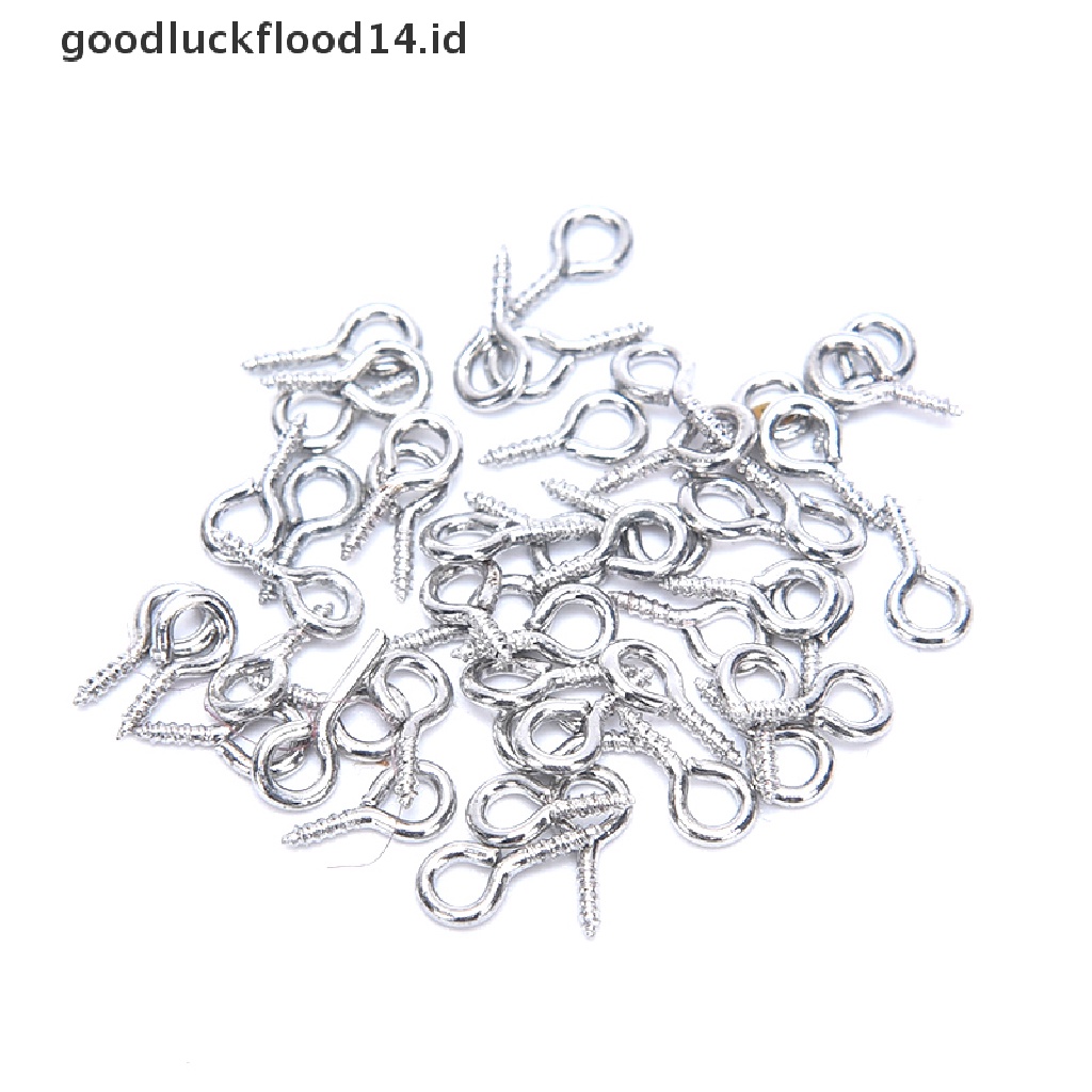 150pcs Gantungan Kunci Dengan Rantai Split Jump Ring Dan Sekrup Mata Pin DIY