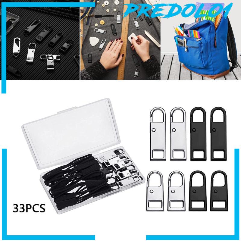 [PREDOLO1] 32Pcs Zipper Pull Detachable Premium Zipper Puller for Coat Backpacks Purse