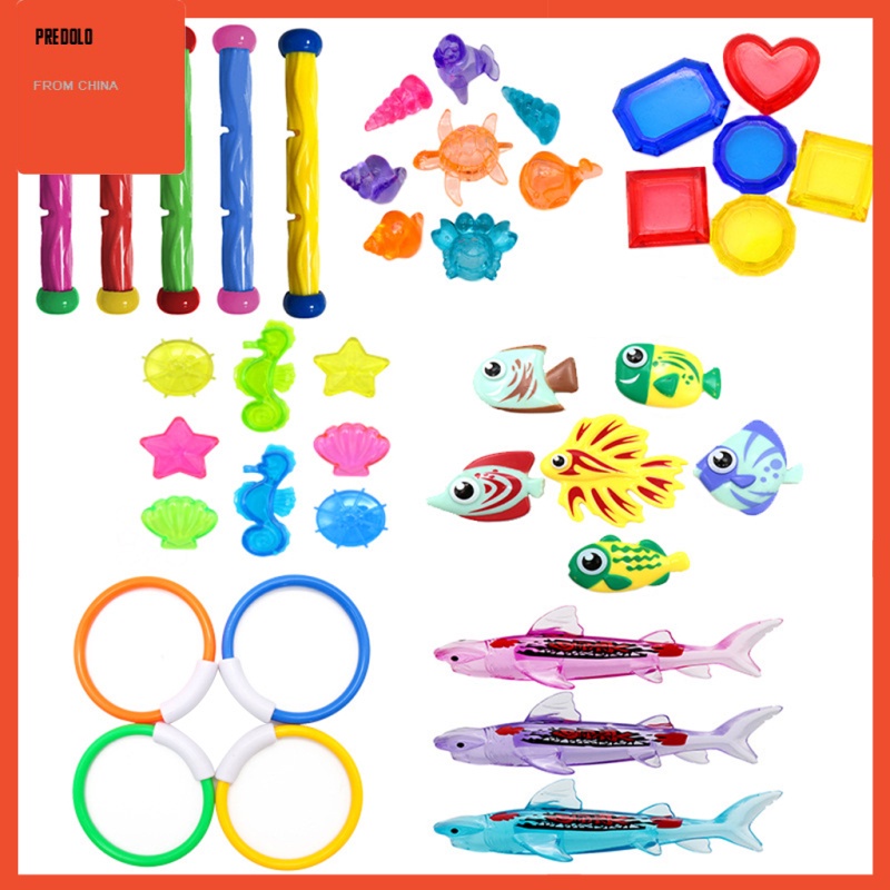 [In Stock] Plastic Swimming Diving Set Summer Fun Swimming Pool Toy  38PCS