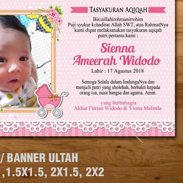 AQIQAH BANNER/ BACKDROP/ SPANDUK
