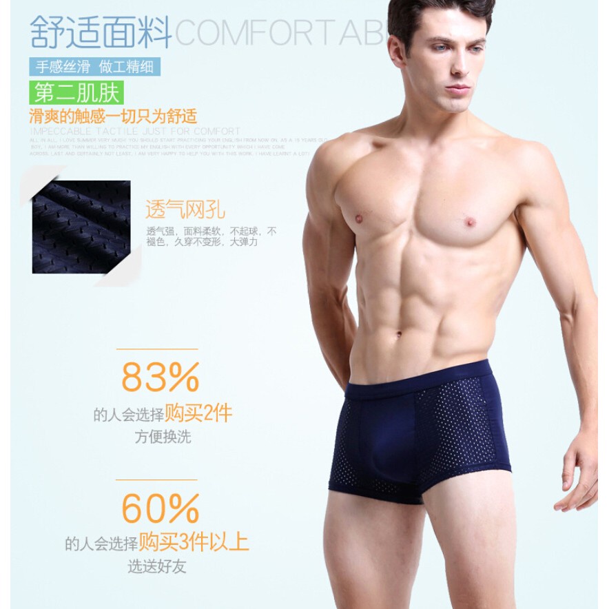 Celana Dalam Ice Silk Boxer Brief Pria - T73024