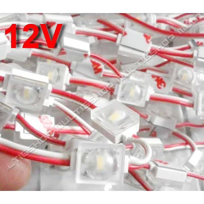 100Pcs Modul 2835 1 LED 1608 12V Warna