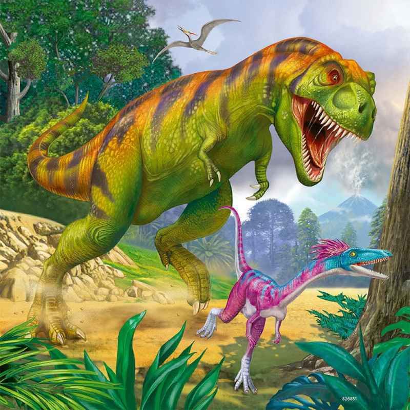 ori original ravensburger puzzle 3x49 dinosaur dinosaurus trex primeval ruler jigsaw harimau tiger gajah purba montessori mainan anak kids kid hadiah ulang tahun kado ultah cowok cewek laki perempuan boy girl toy wildlife zoo hewan binatang animal animals