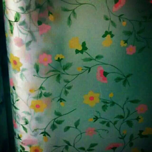 Stiker kaca motif bunga 2