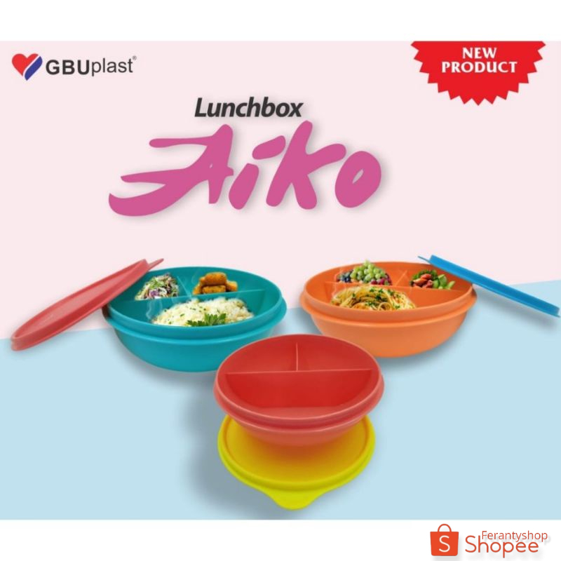 Lunch box aiko / Tempat makan plastik