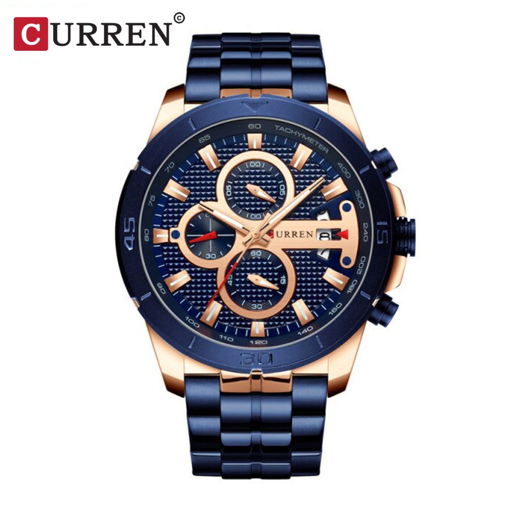 CURREN 8337 Jam Tangan Pria Analog Chronograph WK-SBY