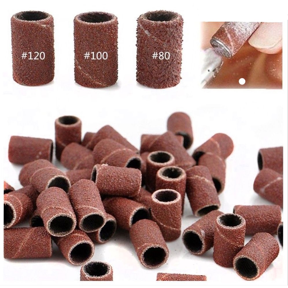 100pcs SANDING BAND / GRINDING WHEEL NAIL ART / MESIN DRILL GRINDING MANICURE  PEDICURE