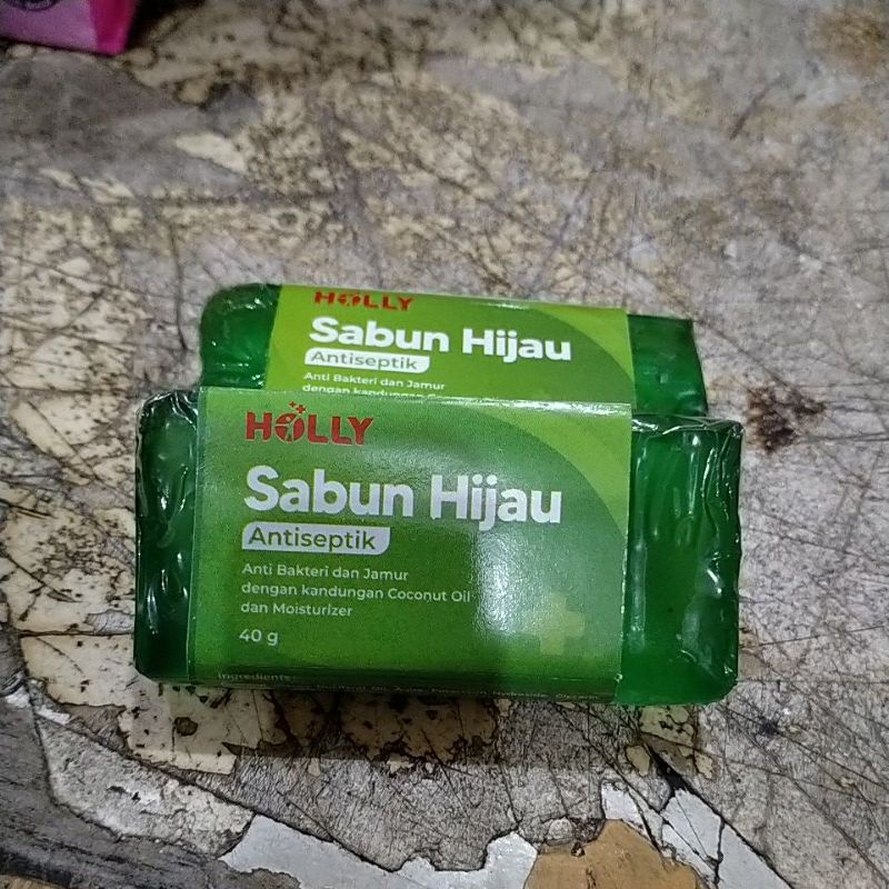 Sabun holly hijau asli 40g,per pcs.