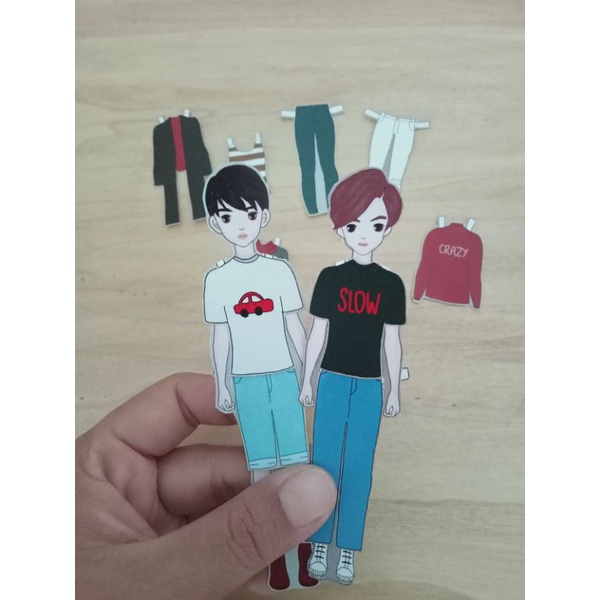 BP BPAN/BONGKAR PASANG KERTAS/BAJU BAJUAN/PAPER DOLLS/VERSI COWOK