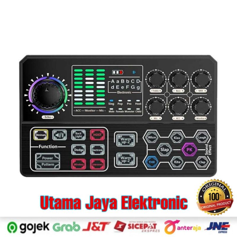 Soundcard Crust Pro Mixer Bluetooth Live Broadcast Karaoke P5