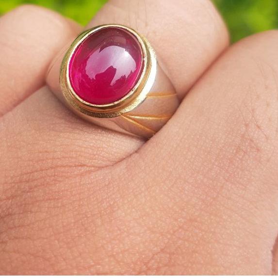 ✼ Batu Cincin Merah Siam Bangkok Original ➢