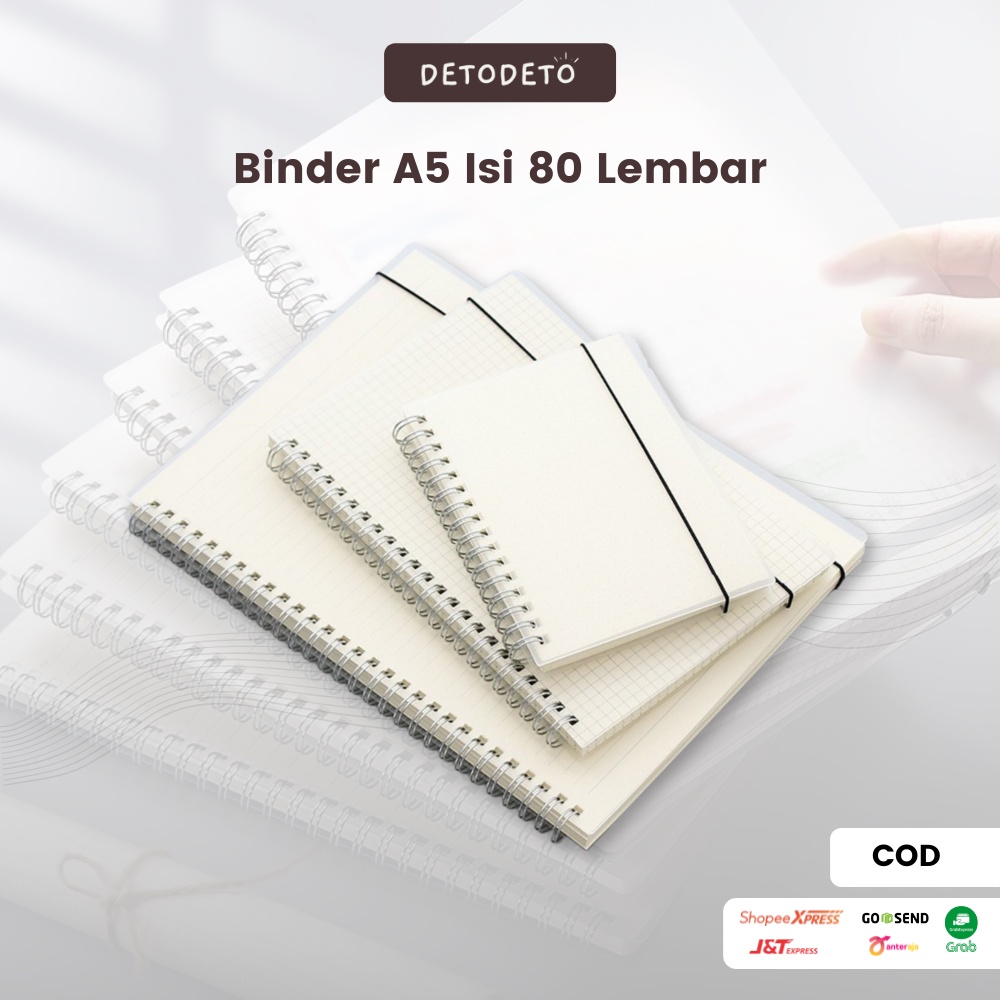 

Binder Alat Buku Tulis Notebook Notes Book Diary Catatan Sekolah Journal Jurnal Journaling Book Planner Dotted Spiral Grid Blank Lined Kit Korea Aesthetic A5 Vintage Polos Tali Lucu Murah Tebal