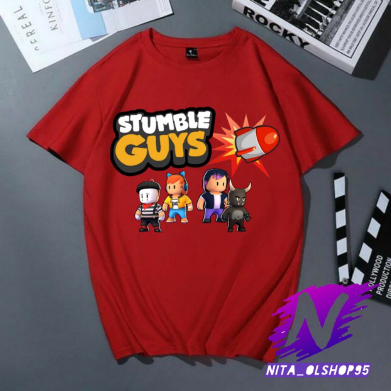 baju stumble guys kaos anak stumble guys roket terbaru