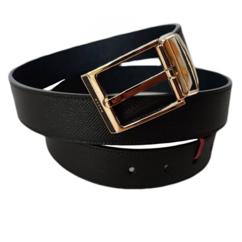 Bally Belt Shief Reversible Navy GHW Original
