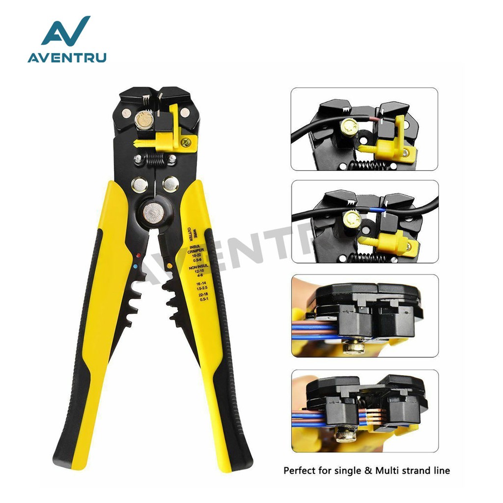 Automatic Wire Stripper Crimper Cutter Pliers Tool Alat Potong Kabel