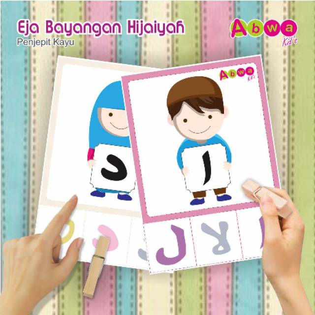 RunKids - Mengeja Mencocokkan Bayangan Huruf Hijaiyah Anggota Tubuh (HJ.0002)