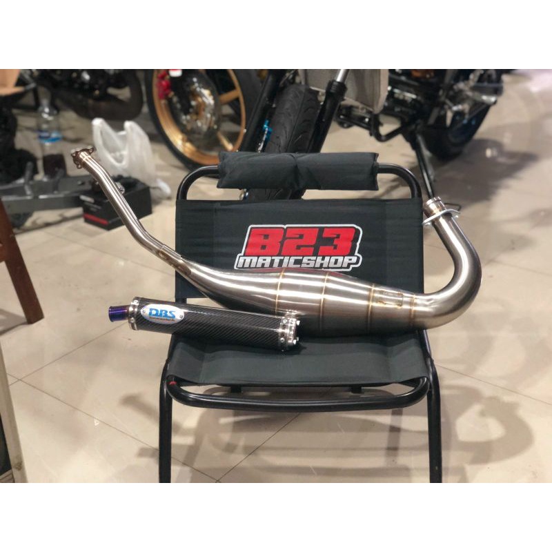 Knalpot dbs t4 jigsaw cobra biasa carbon titanium ninja r rr kr krr stenlis full set ori original bl