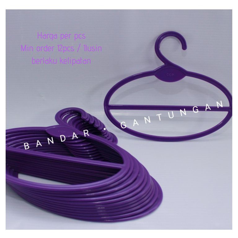 Hanger Gantungan Jilbab Display Hijab/Kerudung Segiempat Pasmina Oval/Bulat Mini Hanger Syal-BH