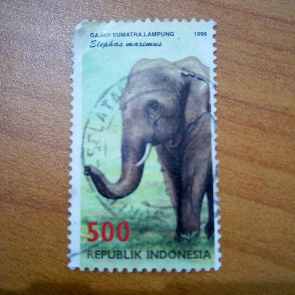 

Perangko seri gajah sumatera