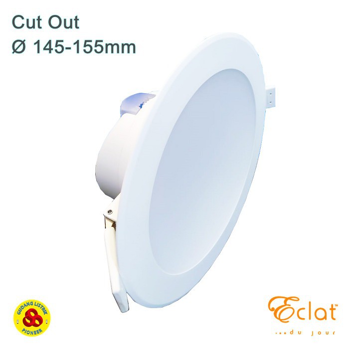 Downlight LED Flat Cover 14W Kuning 3000K Lampu Plafon LED 14 Watt WW