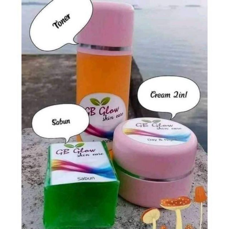 pemutih wajah krim GB glow original