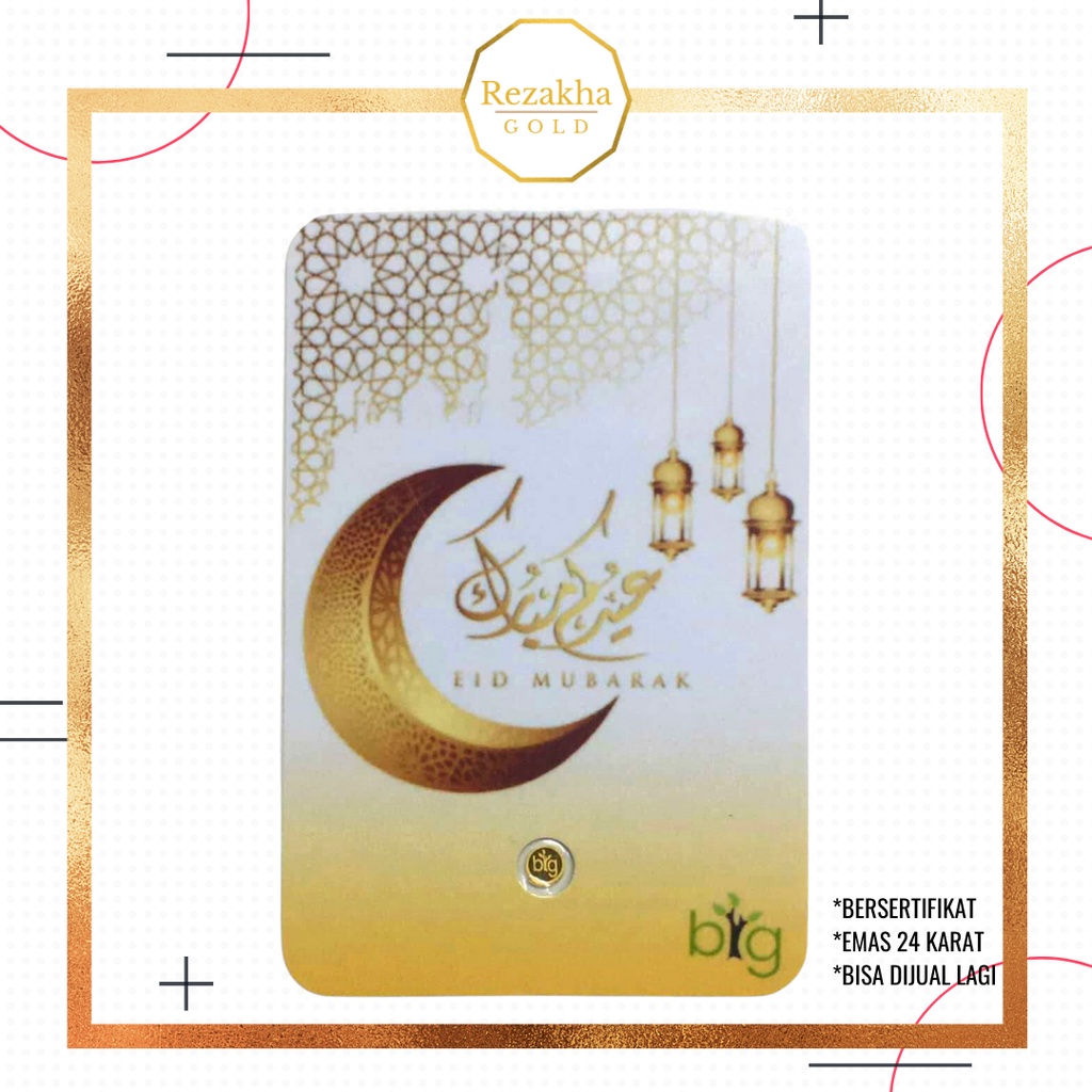Logam Mulia Emasin Mini BIG Gold Emas 24K 0,1 0,05 0,025 | 0.1 0.05 0.025 gram Idul Fitri Series