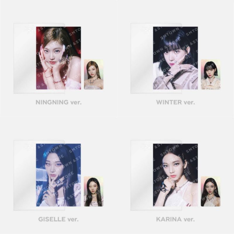 READY STOCK 4 x 6 PHOTOSET AESPA SAVAGE MD PHOTO SET POSTCARD  READ THE DESCRIPTION BOX