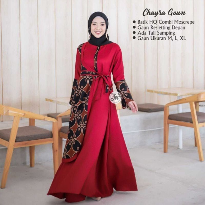 Gamis Couple //M.L.XL.XXL Batik Katun Halus Pria Lengan Panjang Kombi Moscrepe