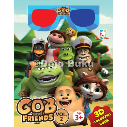 3D Coloring Book - Gob &amp; Friends Vol. 2 by HOMPIMPA Animation