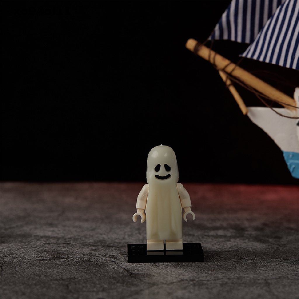 Xo Mainan Balok Bangunsusun Model Lego Bentuk Hantu Tersenyum Untuk Anak