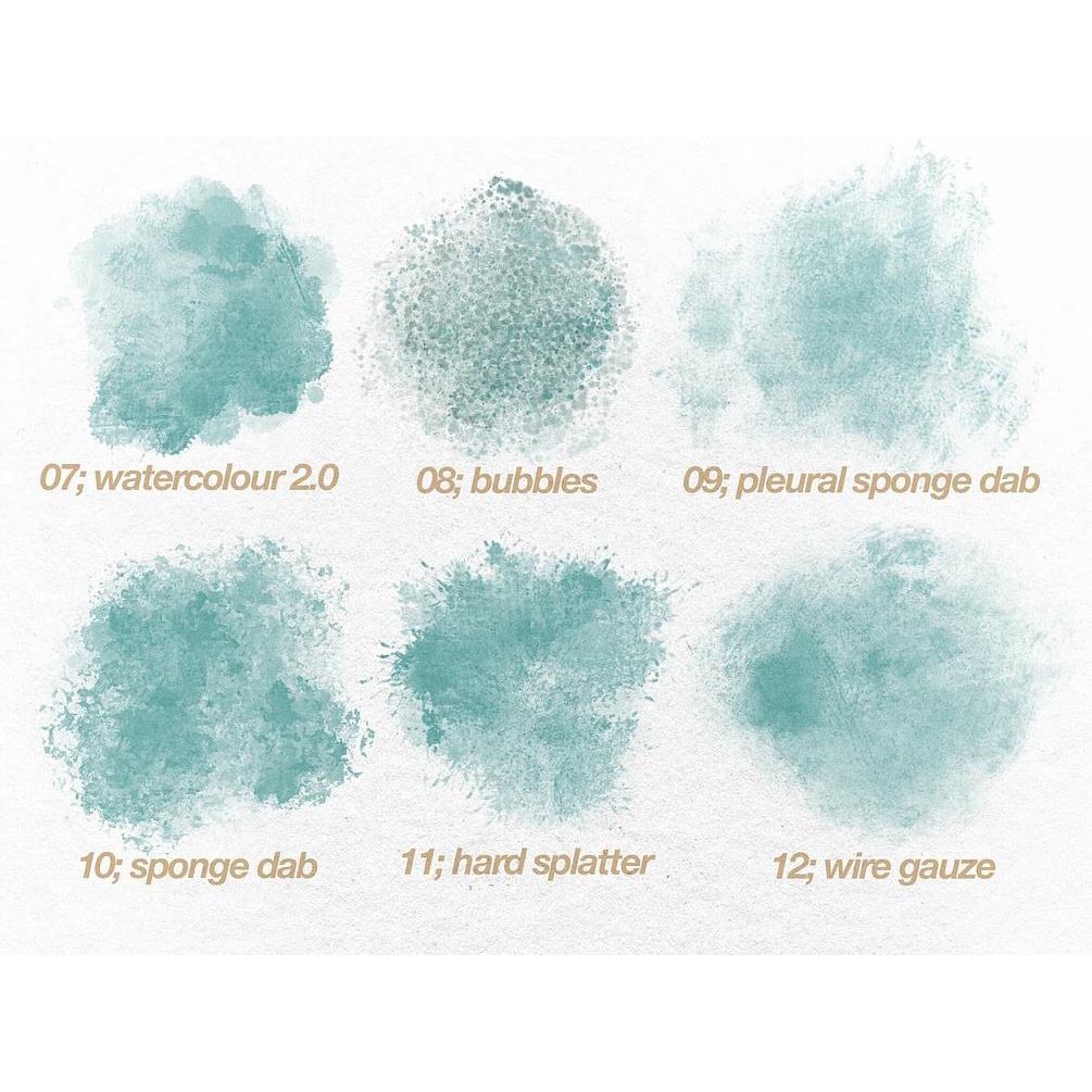 Procreate Brush - Watercoloury Background Soft Brushes