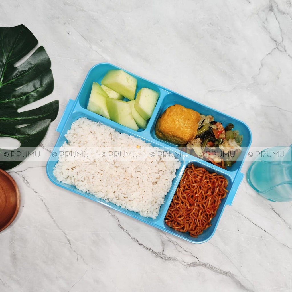 Kotak Makan Catering 4 Sekat - Kotak Bekal - Tempat Makan - Lunch Box - Clio Lunch Box Bento