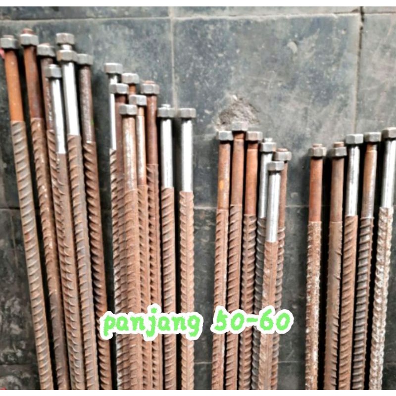 as roda gerobak langsung panjang 50 - 60cm