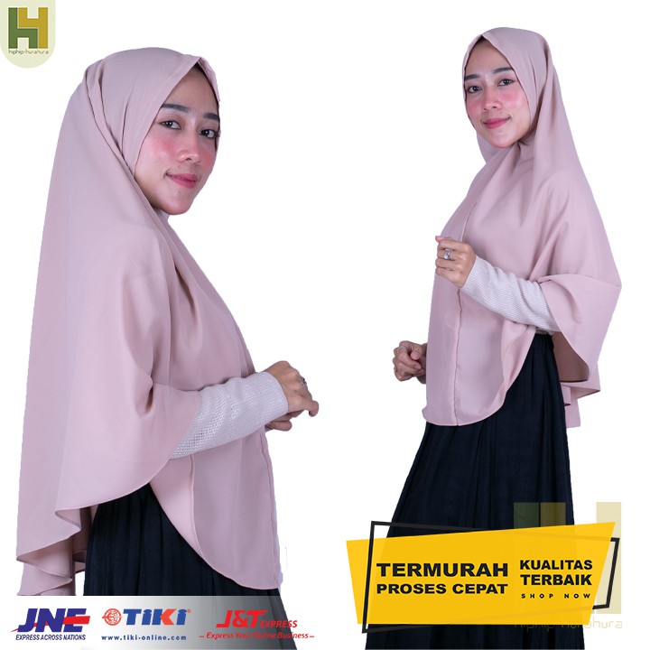 JILBAB WOLFIS NON PET UK L KHIMAR HIJAB SYARI MUSLIMAH R.24 /R.25