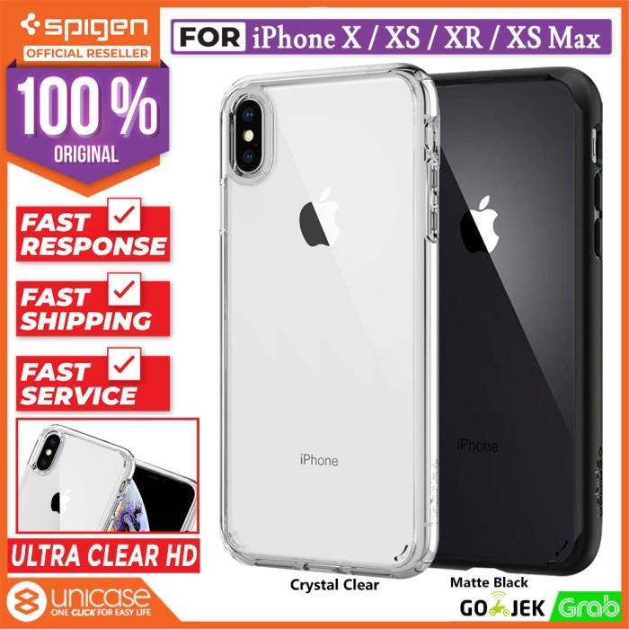 Case Iphone Xr Spigen Clear Anti Shock Ultra Hybrid Casing
