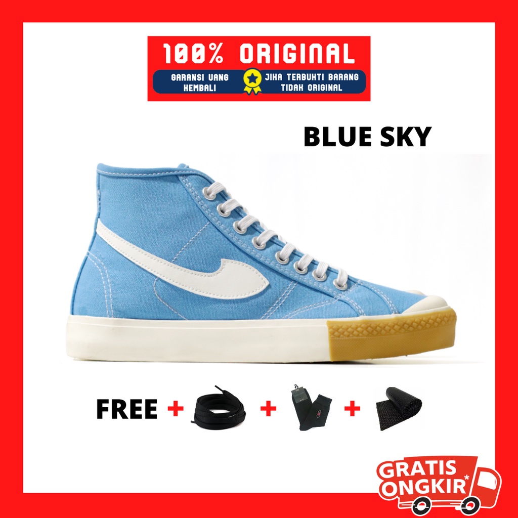 Original Not Sepatu Compass Gazelle High Sneakers Lokal Casual Pria dan Wanita Hi