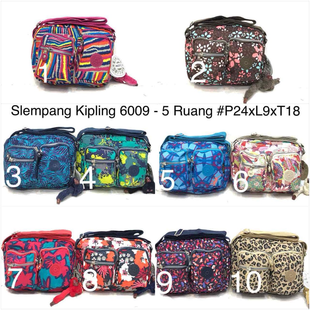 #TasWanita Cantik - Tas Kipling 6009 motif selempang