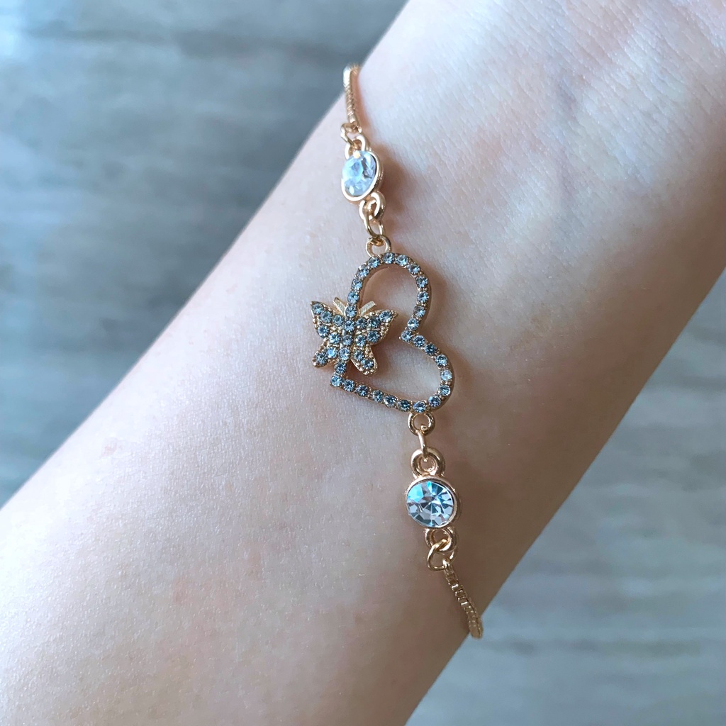 Gelang Serut titanium emas wanita berlian fashion wanita korea gelang tangan mutiara rantai Xuping bracelet aksesoris-#10