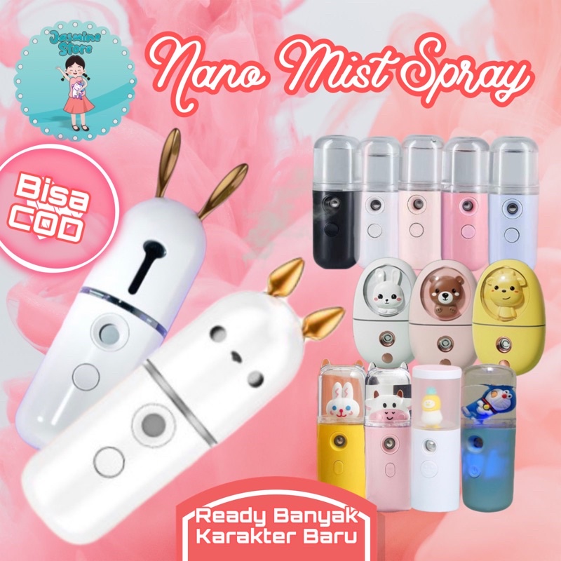 Nano Spray Portable Mini Usb Nano Mist Spray Pelembab Wajah Nano Mist Mini/Mini Nano Spray Face Mist Botol Portable Sprayer Disinfektan Semprotan Wajah Facial Disinfectant