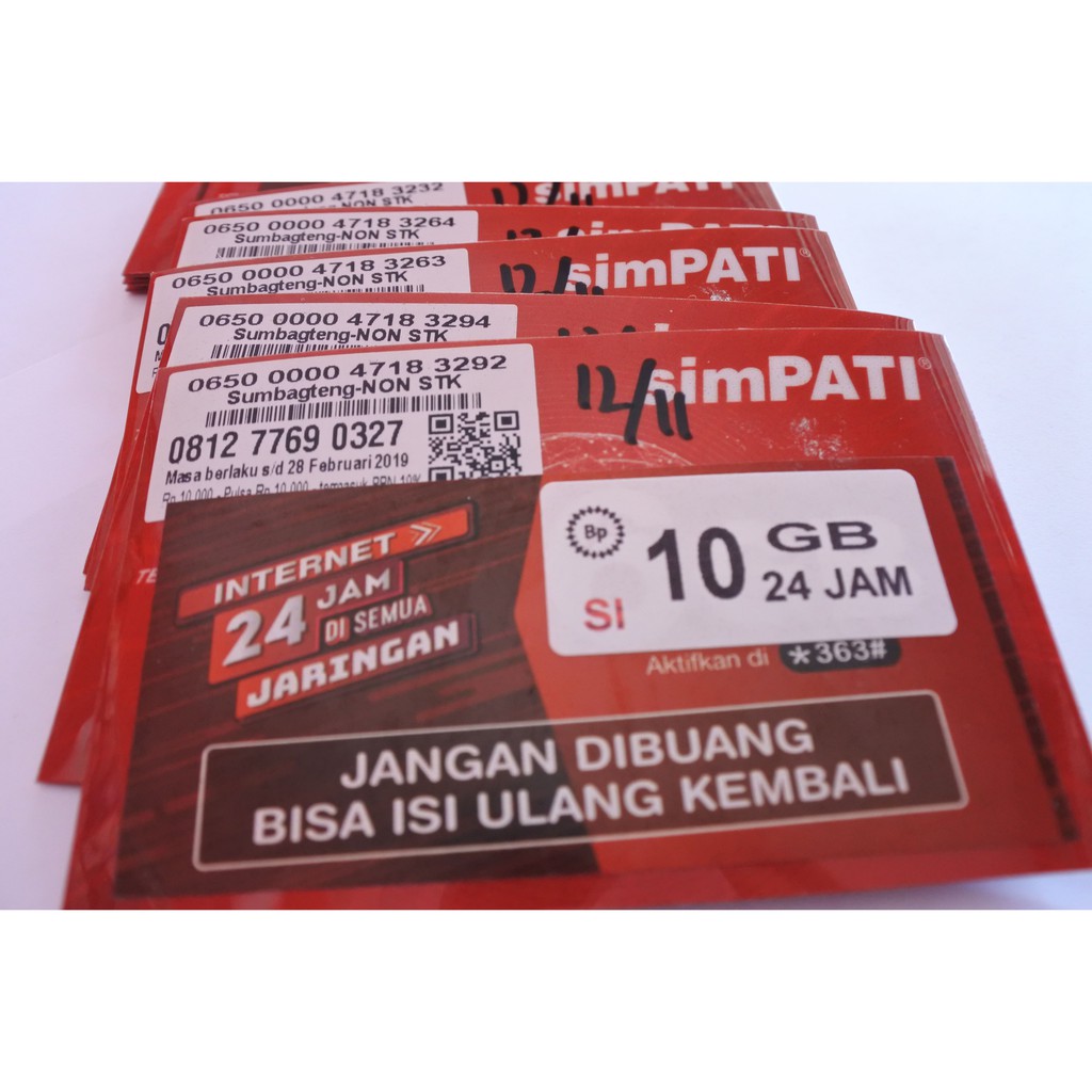 Kartu paket perdana Telkomsel 10GB Zona 1