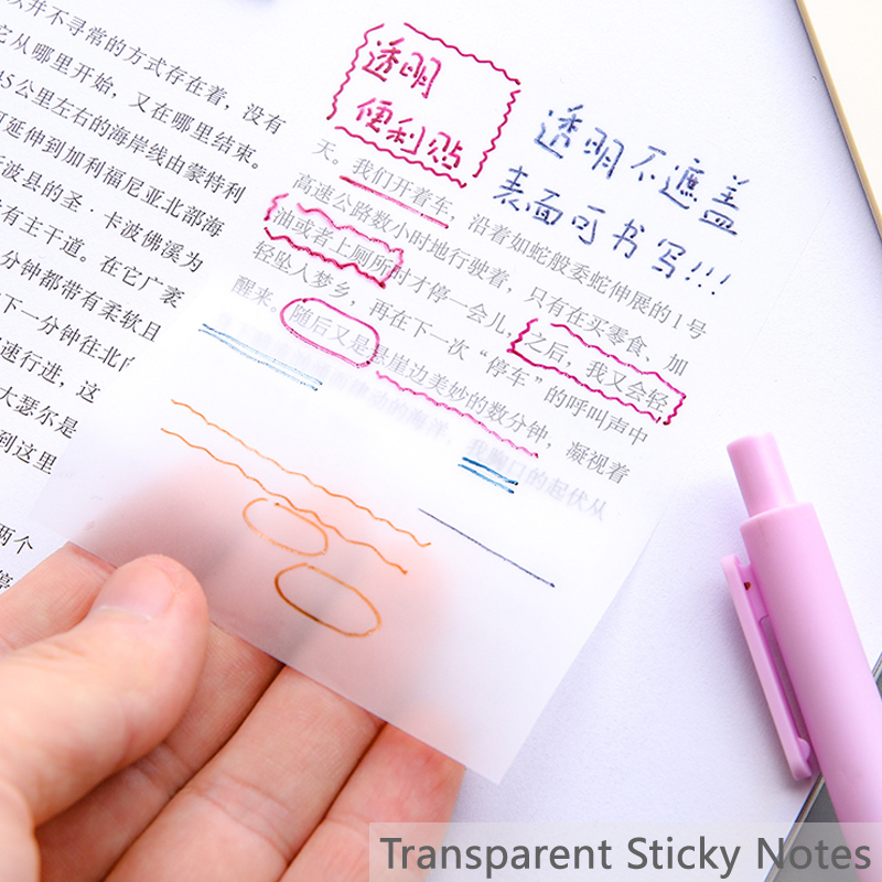 Sticky Note Transparan Ukuran Kecil Model Simple Untuk Pelajar