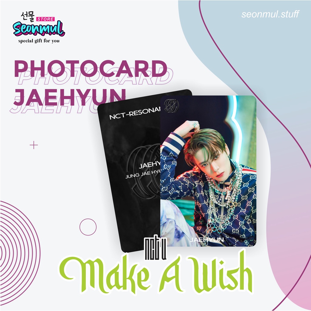 READY STOCK!! PHOTOCARD PC NCT U MAKE A WISH SILVER GLITTER JAEHYUN