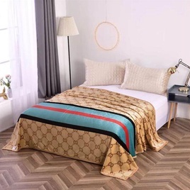 Selimut Bulu Halus 140x190 Motif Dewasa Aesthetic Blanket Termurah Terlaris Berkualitas New Arrival-GC Coklat