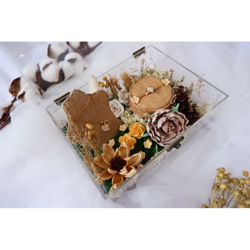 Kotak Perhiasan Akrilik Rustic Mahar