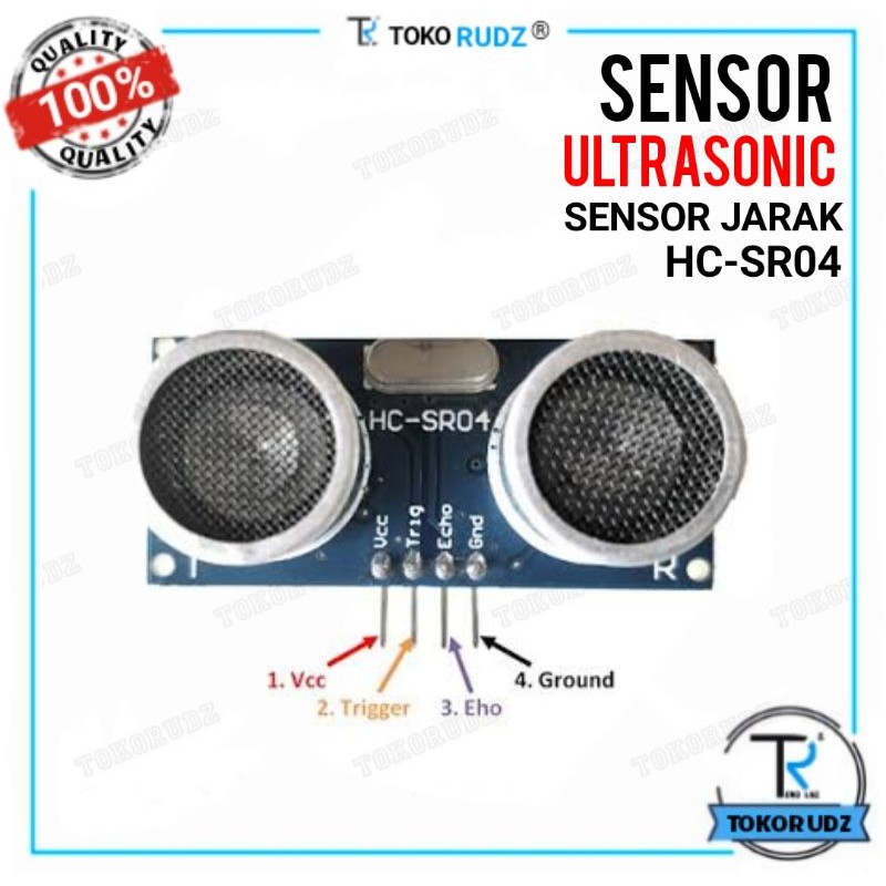 Sensor Ultrasonic / Modul Sensor Ultrasonik Jarak Arduino HC-SR04