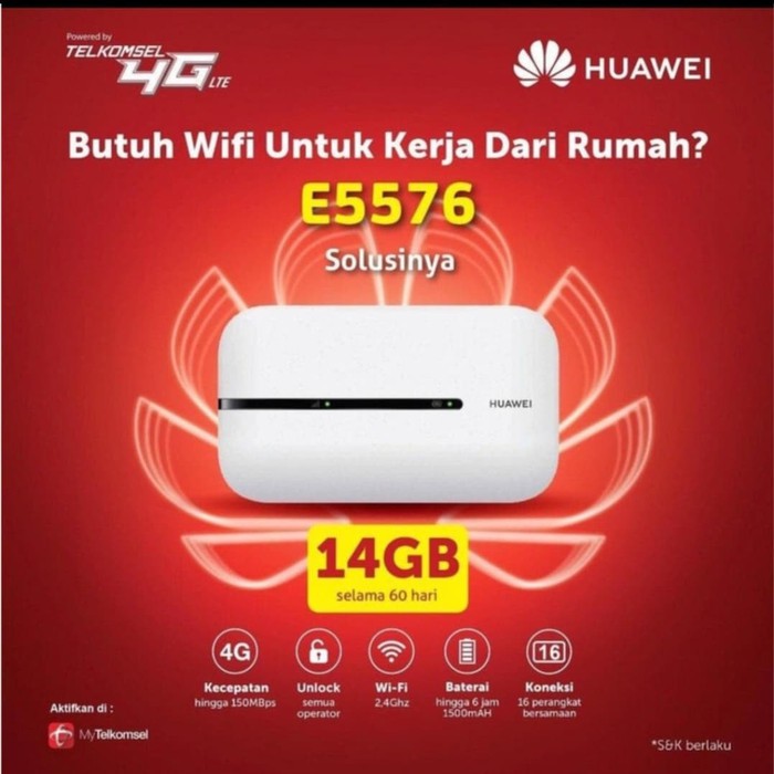 MODEM MIFI ROUTER 4G UNLOCK 5576 HUAWEI - MIFI MODEM ROUTER 4G UNLOCK ALL OPERATOR Pilihan Warna Chat Admin