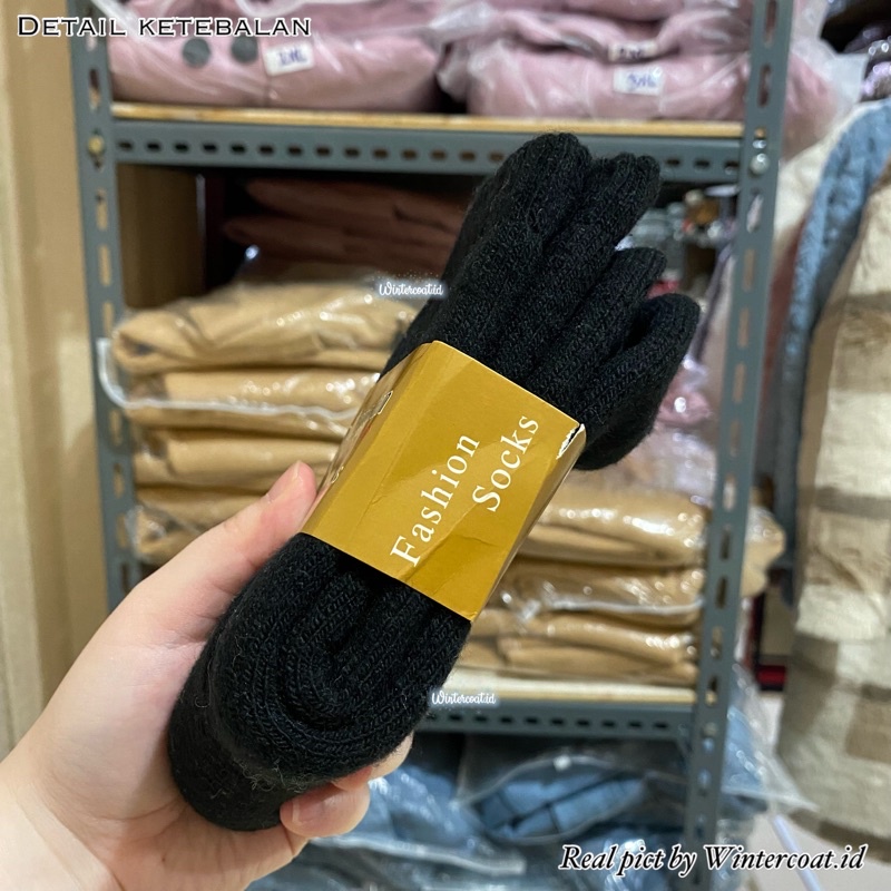 Kaos Kaki Wool Bulu Domba Import tebal hangat winter thermal socks musim dingin PRIA WANITA gunung