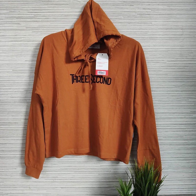 Kaos Hoodie 3second Wanita Original